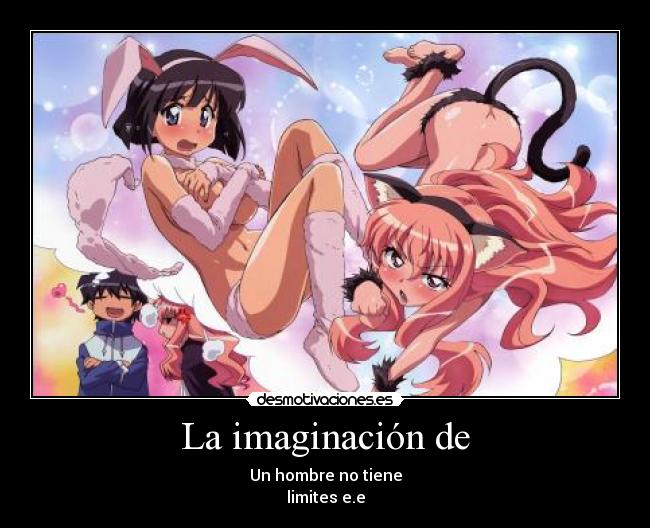 carteles imaginacion anime zero tsukaima hay limites desmotivaciones