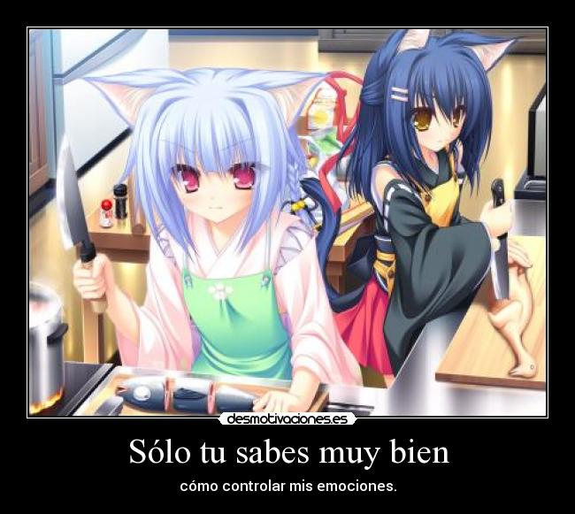 Sólo tu sabes muy bien - cómo controlar mis emociones.