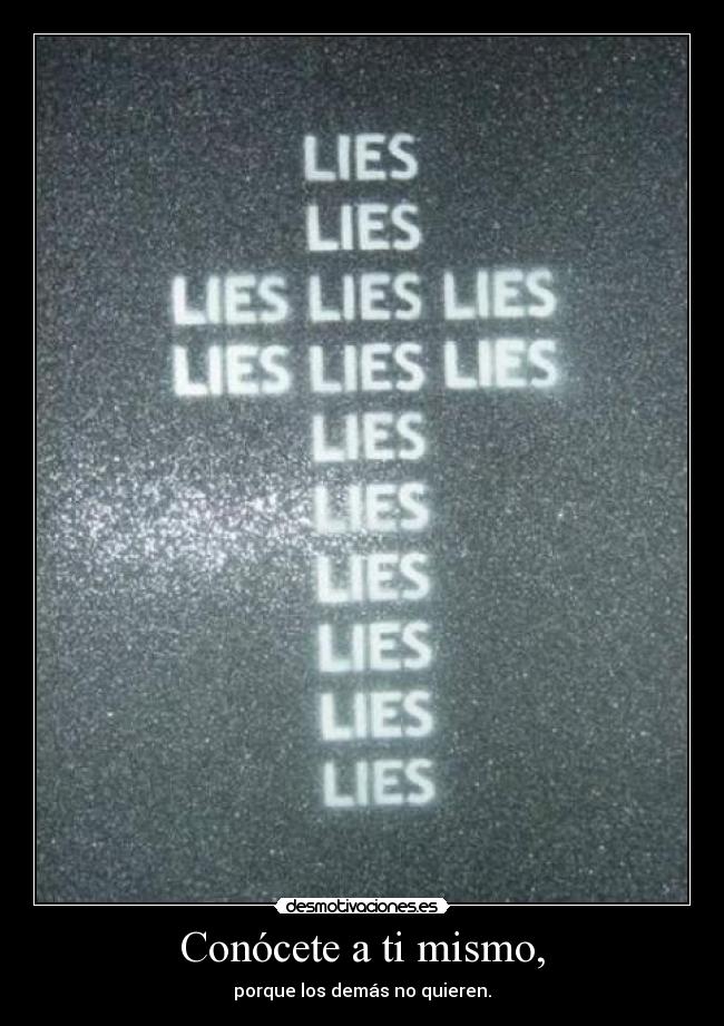 Conócete a ti mismo, -