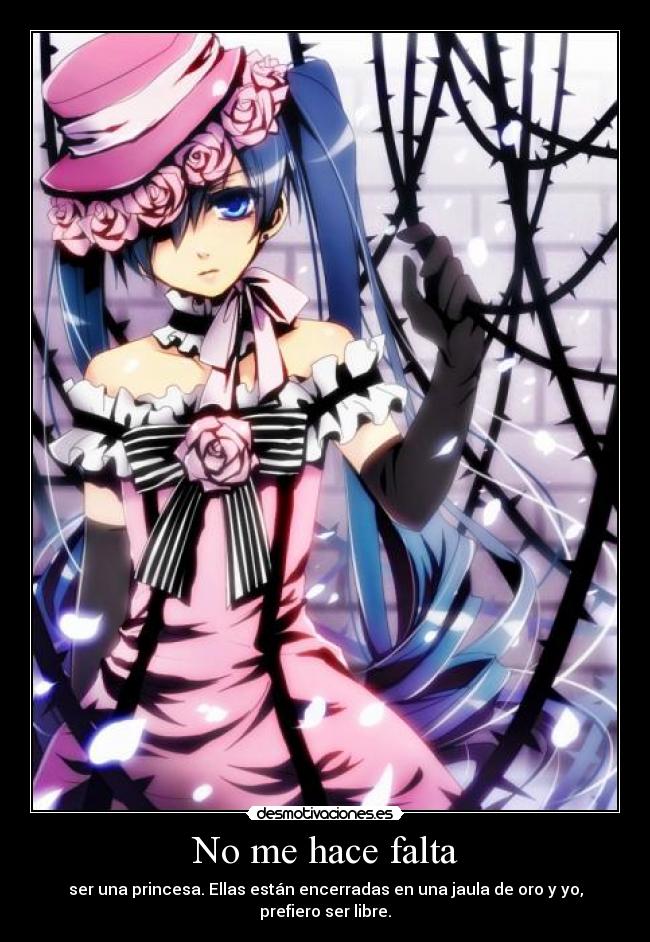 carteles lady ciel phantomhive kuroshitsuji livethemusic desmotivaciones