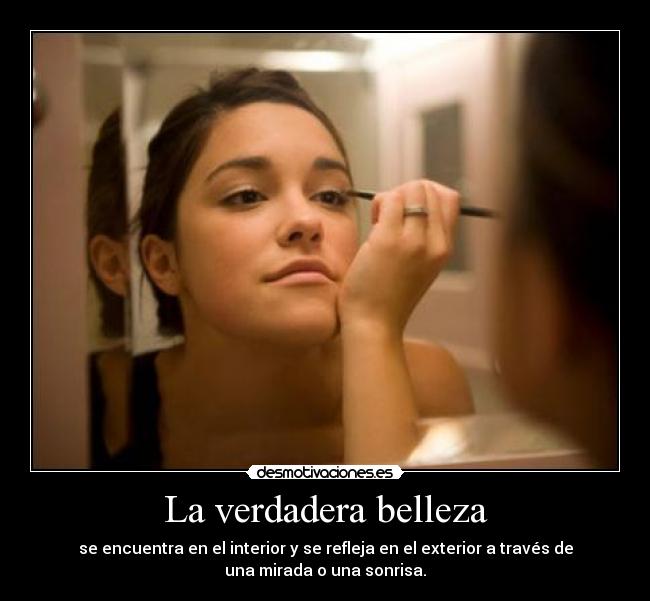 La verdadera belleza -