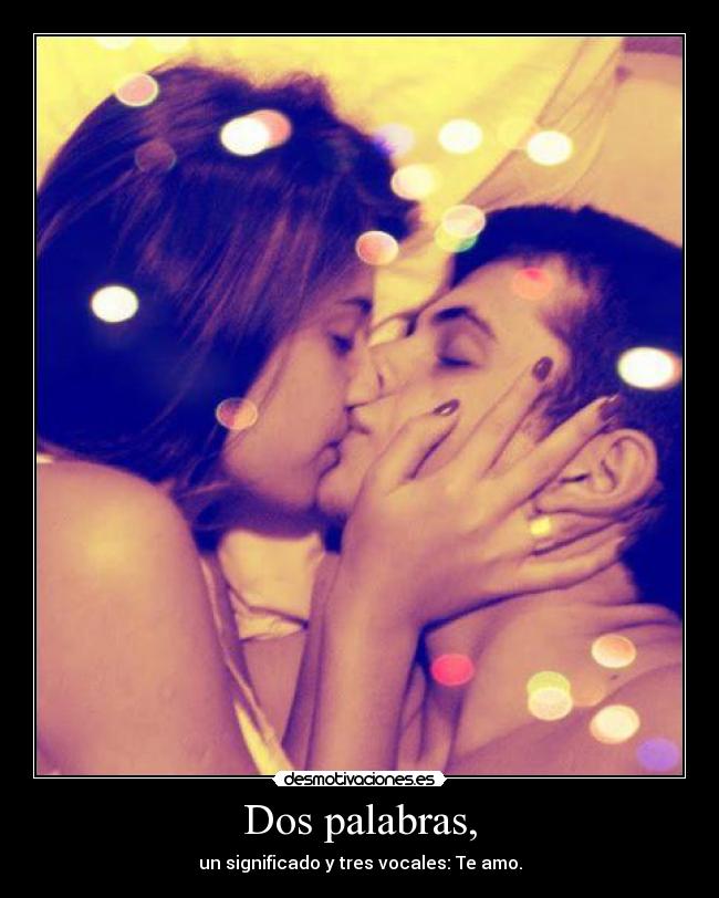 Dos palabras, -