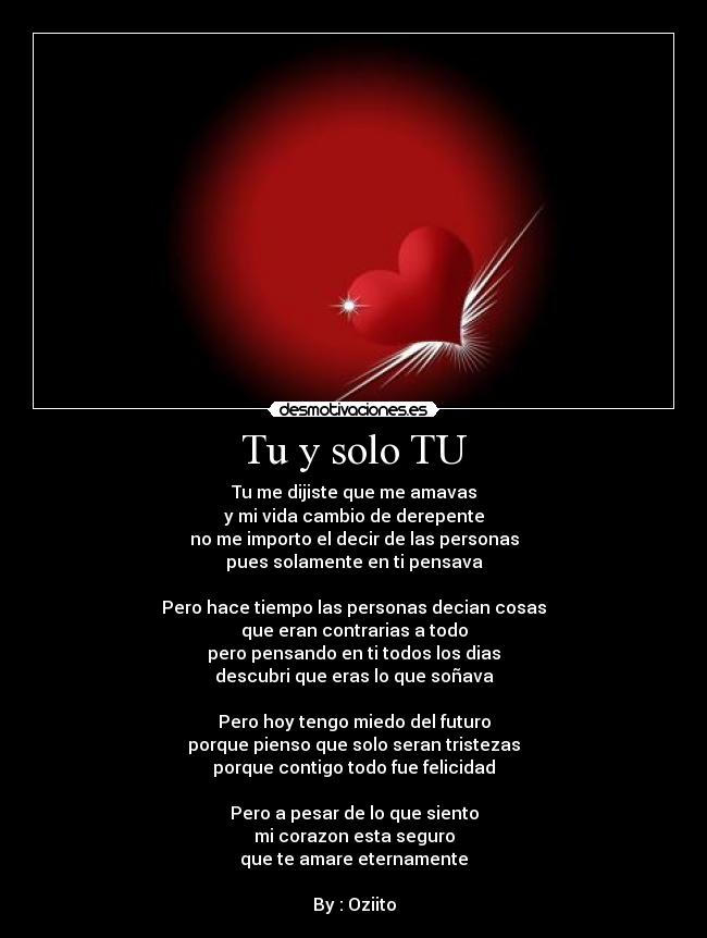 Tu y solo TU - 