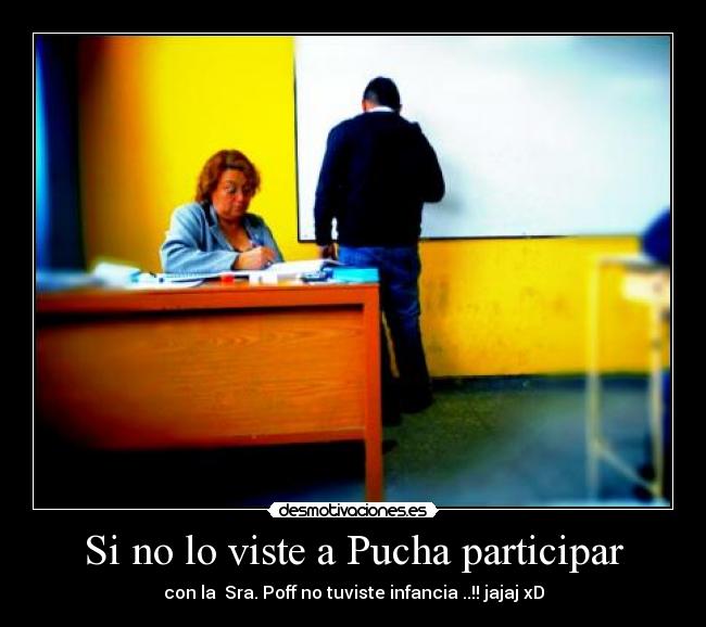 Si no lo viste a Pucha participar -