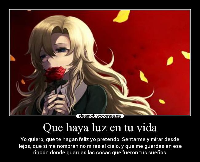 Que haya luz en tu vida - 