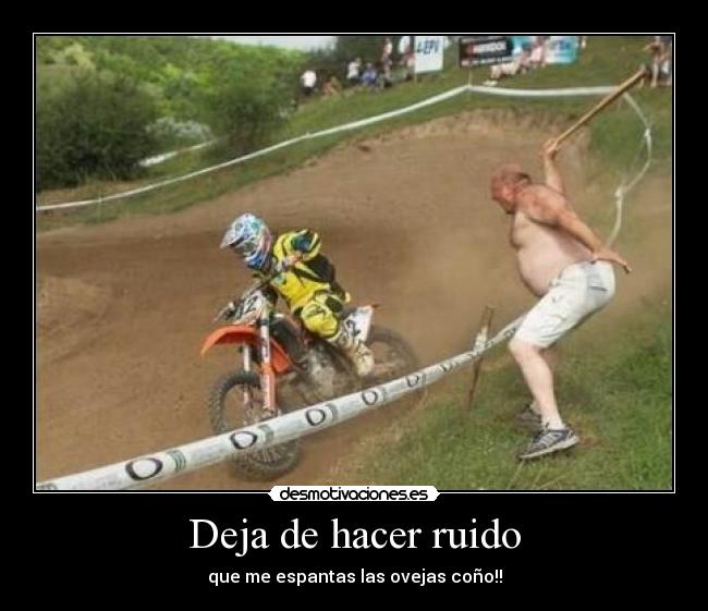 Deja de hacer ruido - que me espantas las ovejas coño!!