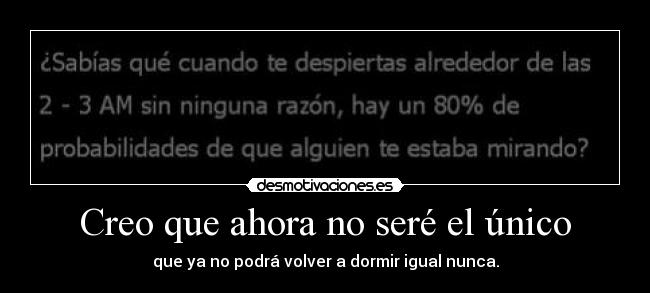 Creo que ahora no seré el único -