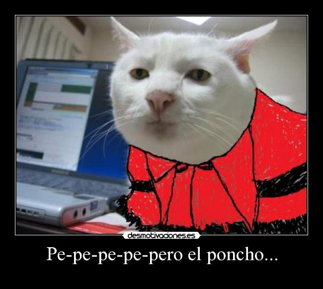 Pe-pe-pe-pe-pero el poncho... -