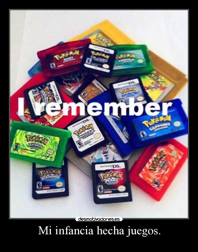 Mi infancia hecha juegos. -