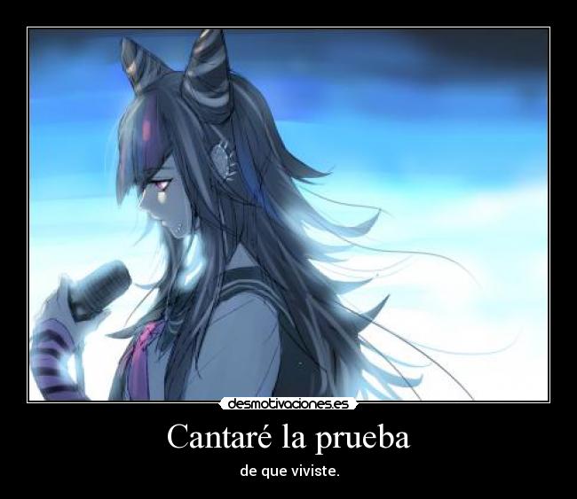 carteles harukaze raptorhunters 1291 dangan ronpa mioda ibuki con frase desmotivaciones