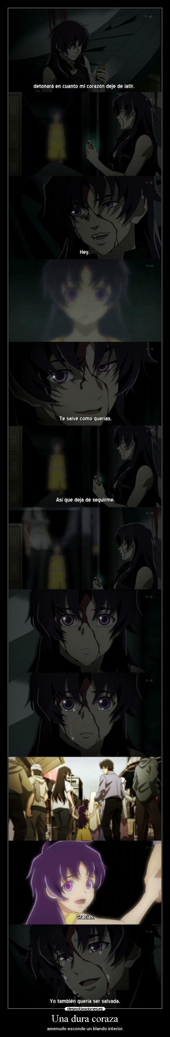 Una dura coraza - amenudo esconde un blando interior.