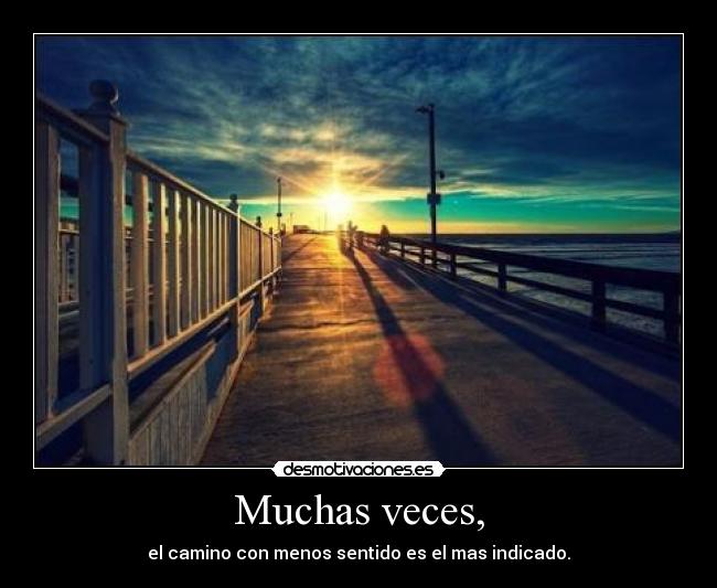 Muchas veces, - 