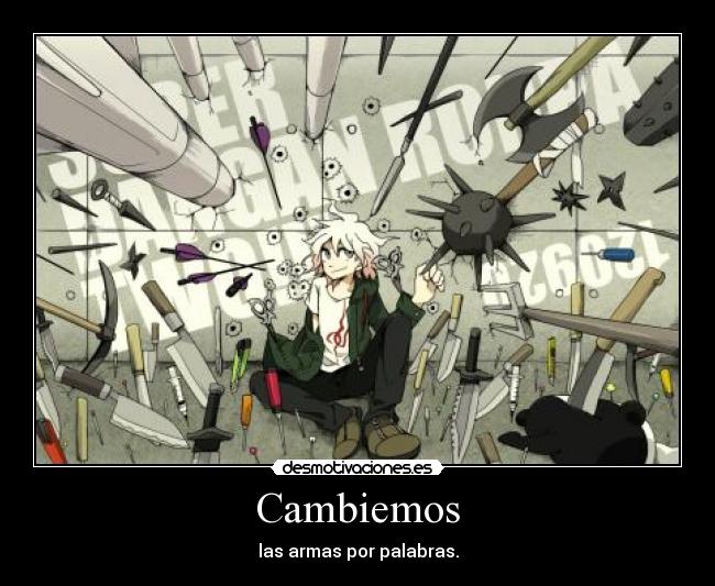 carteles harukaze raptorhunters muwigaraklan 1291 dangan ronpa nagito komaeda e3e desmotivaciones