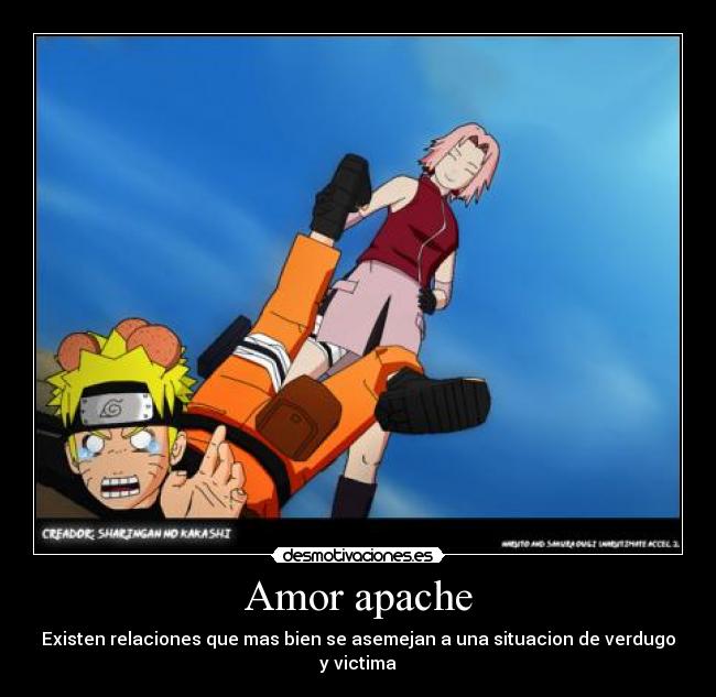 Amor apache - Existen relaciones que mas bien se asemejan a una situacion de verdugo y victima