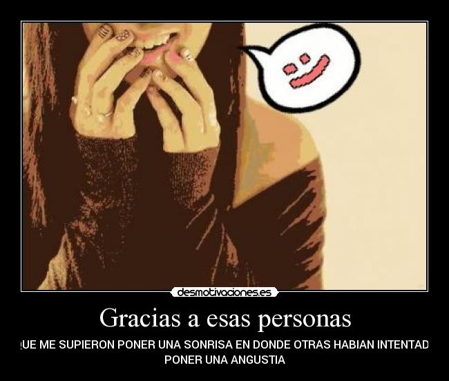 Gracias a esas personas - 