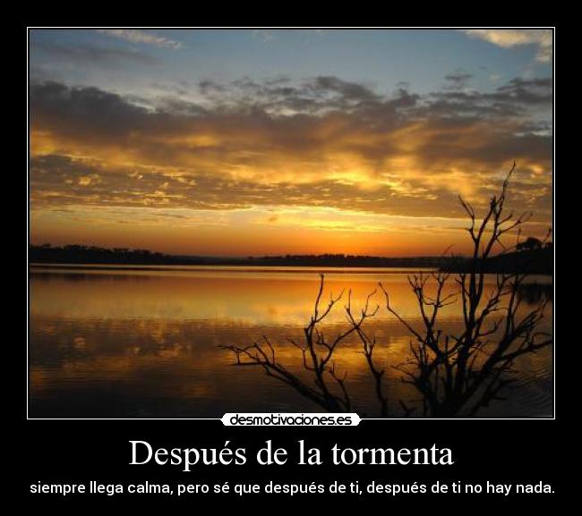 Después de la tormenta -