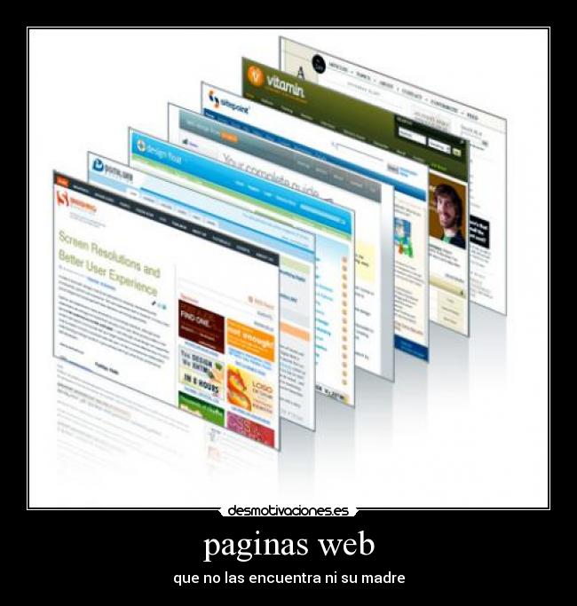 paginas web - que no las encuentra ni su madre