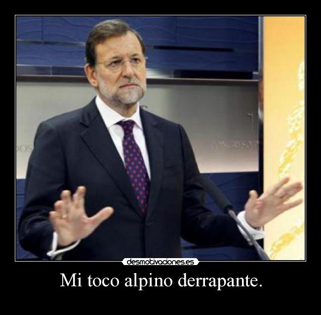 Mi toco alpino derrapante. -