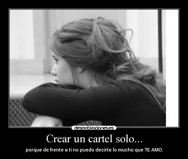 Crear un cartel solo... -