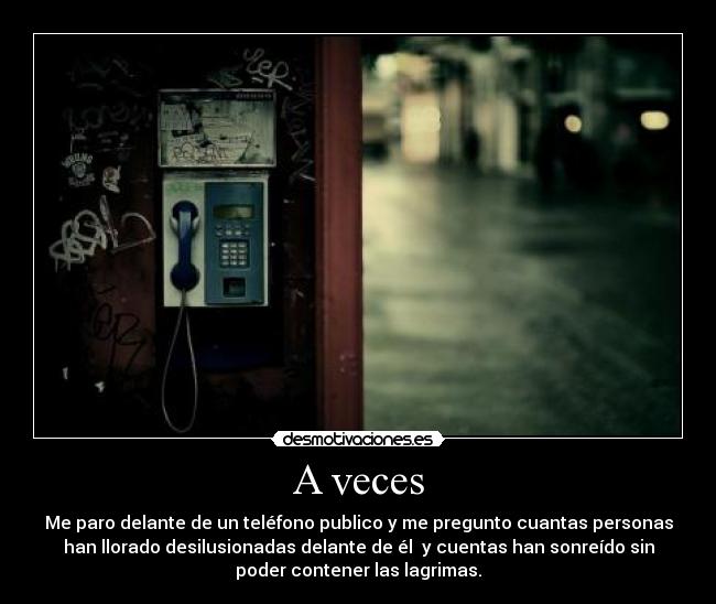 A veces -