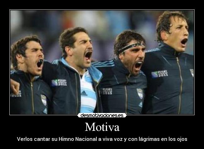 Motiva - Verlos cantar su Himno Nacional a viva voz y con lágrimas en los ojos