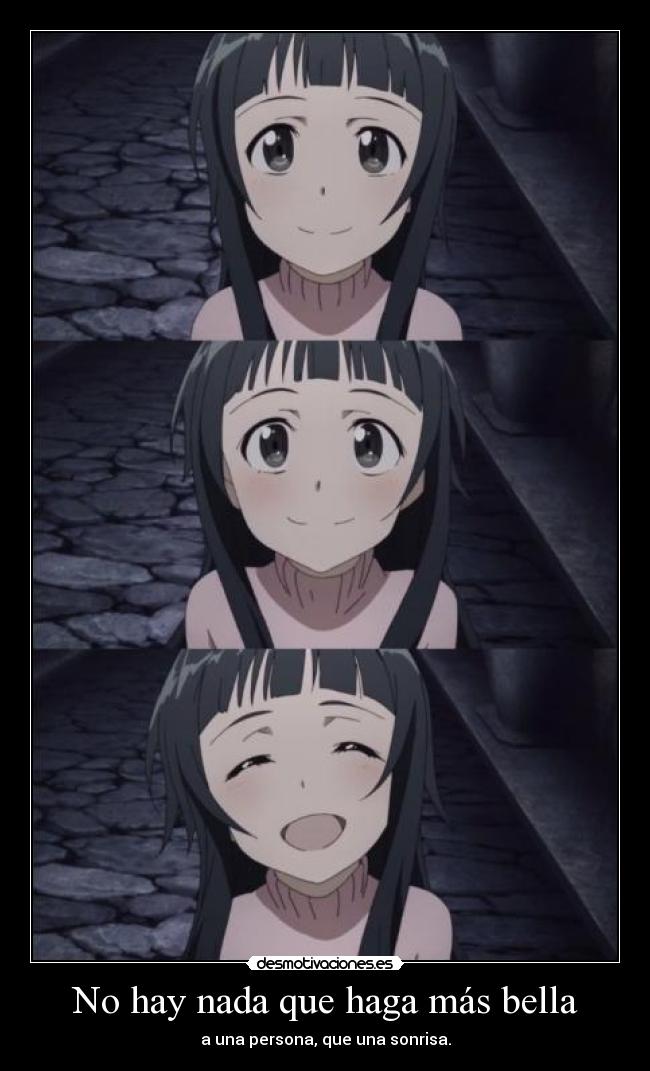 No hay nada que haga más bella - a una persona, que una sonrisa.