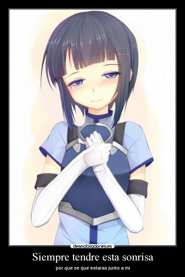Siempre tendre esta sonrisa -