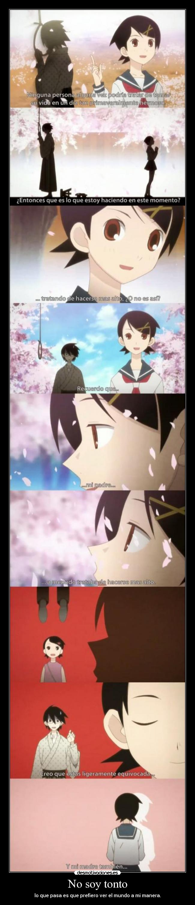 carteles tonto raptorhunters nigatsu harukaze anime sayonara zetsubou sensei suicido solo hago mas alto desmotivaciones