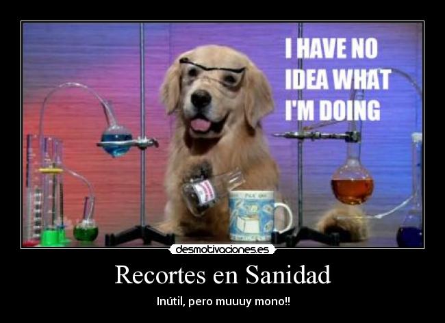 Recortes en Sanidad - Inútil, pero muuuy mono!!