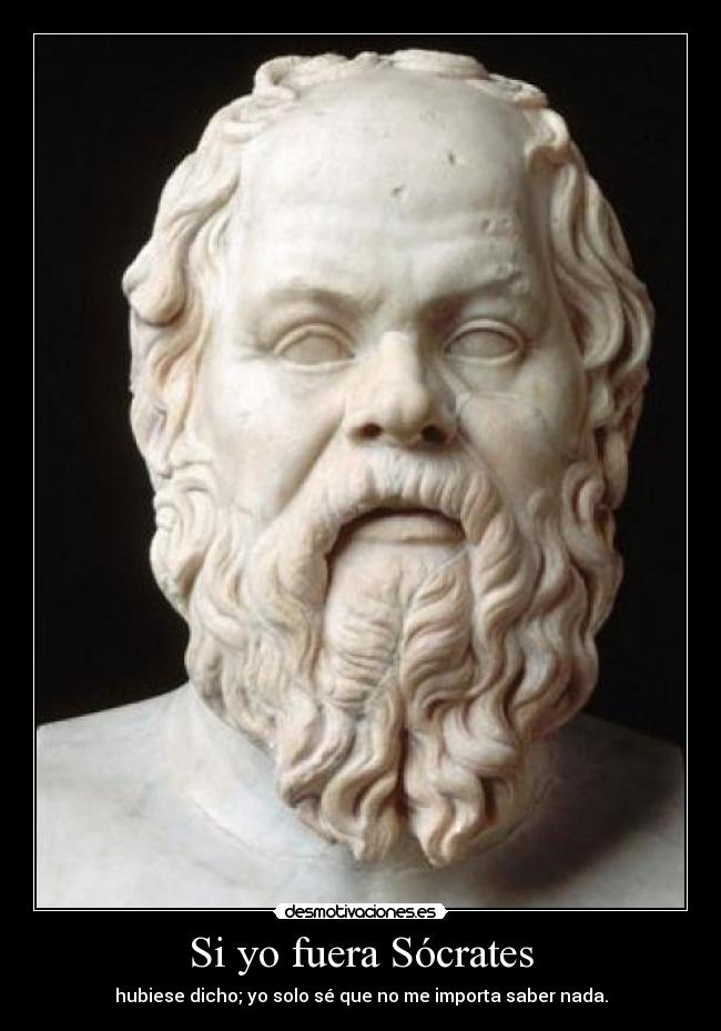 Si yo fuera Sócrates -