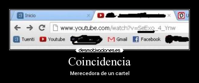 Coincidencia - Merecedora de un cartel