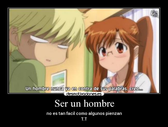 Ser un hombre -