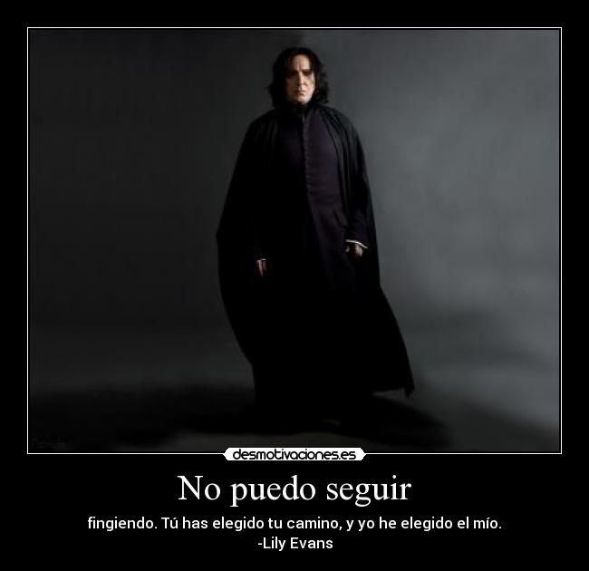 carteles harry potter las reliquias muerte snape lily desmotivaciones