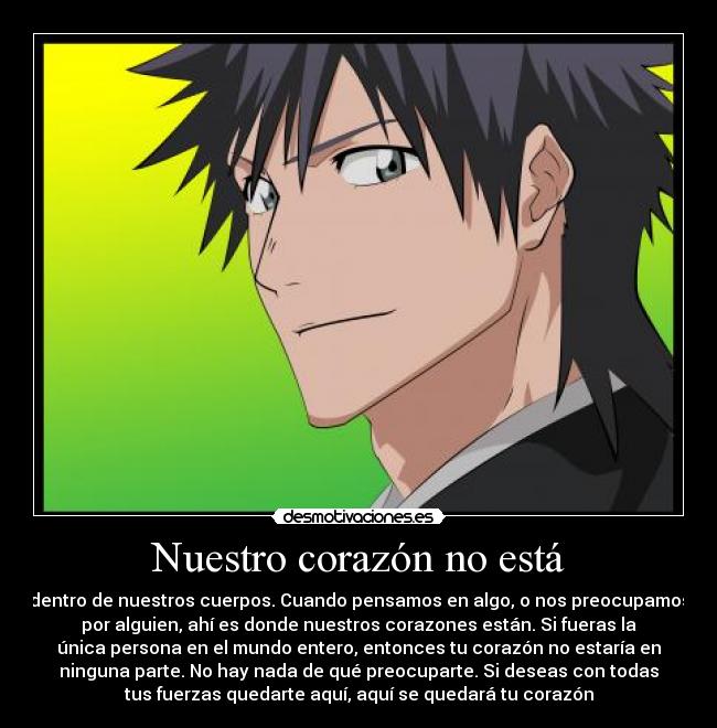 Nuestro corazón no está -