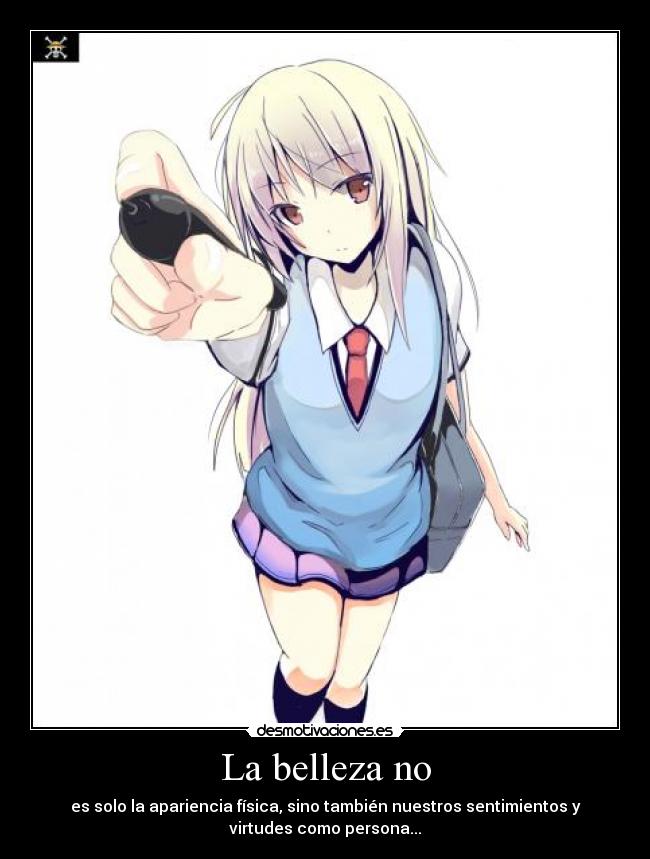 La belleza no -