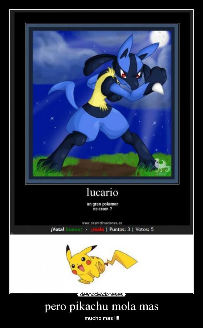pero pikachu mola mas - 