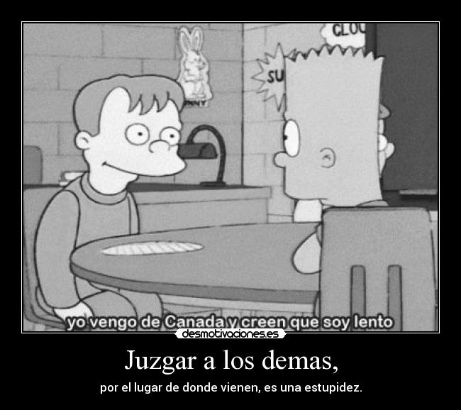 Juzgar a los demas, - 