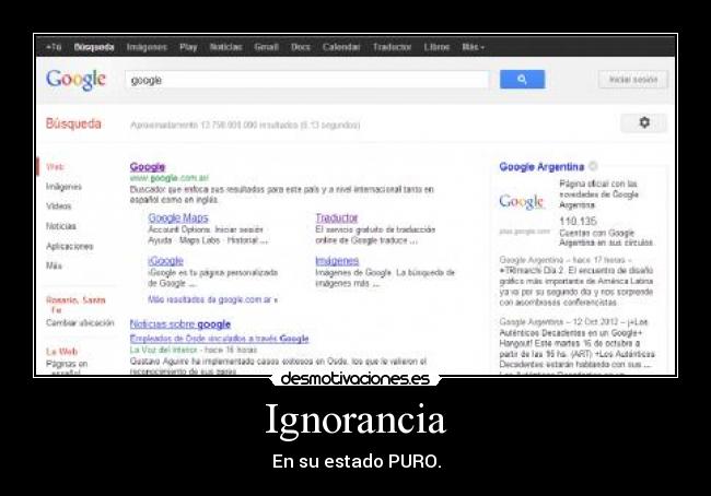 Ignorancia -
