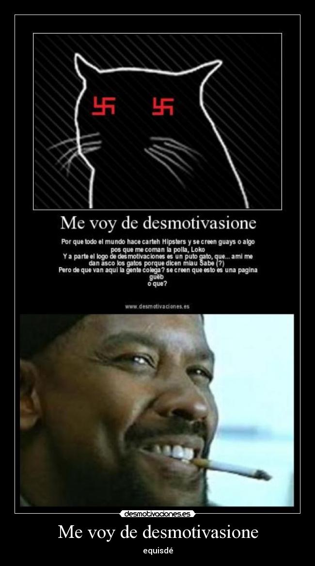 Me voy de desmotivasione - equisdé