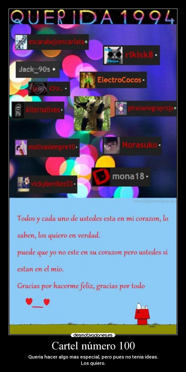 Cartel número 100 -