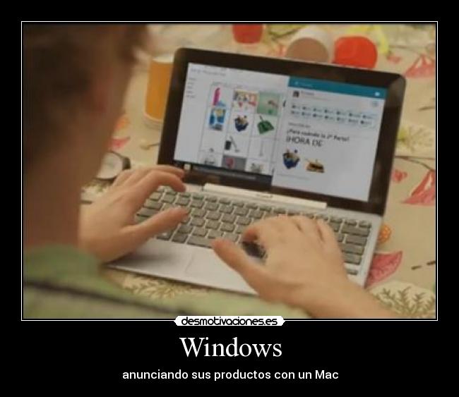 Windows - anunciando sus productos con un Mac