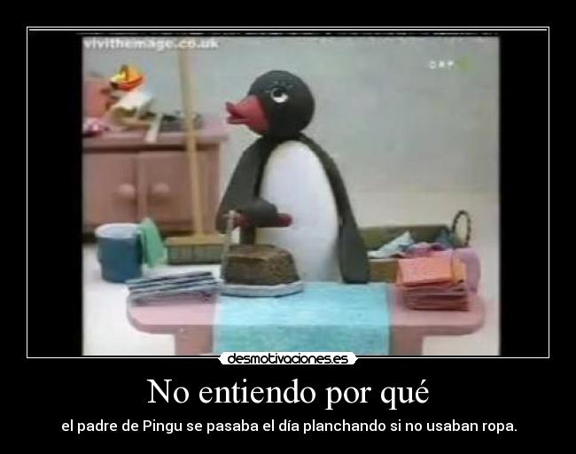 No entiendo por qué -