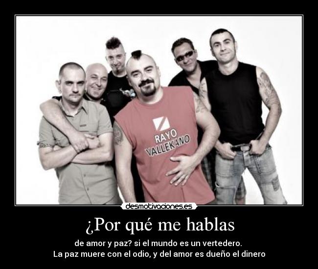 ¿Por qué me hablas - 