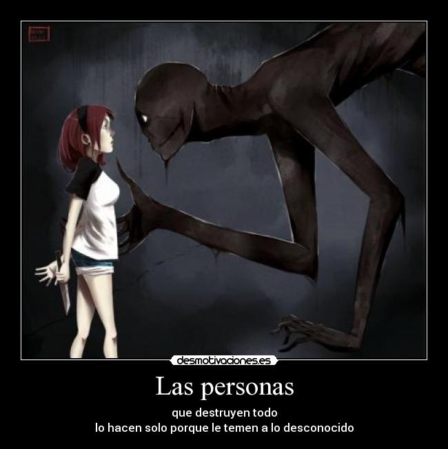 carteles juego leyendas urbanas slenderman version anime aunq sea una mentira igual miedito desmotivaciones