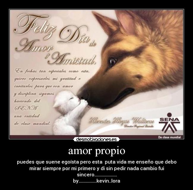 amor propio -