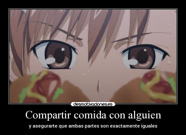 carteles comida aru majutsu index anime harukaze klanotaku desmotivaciones