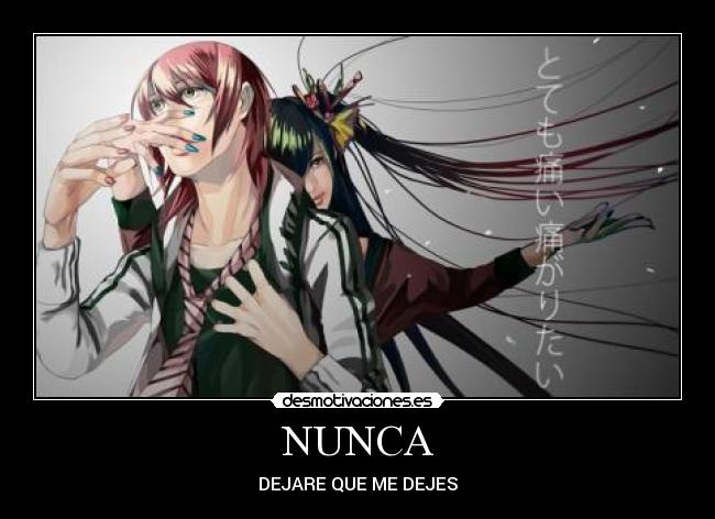 NUNCA - DEJARE QUE ME DEJES