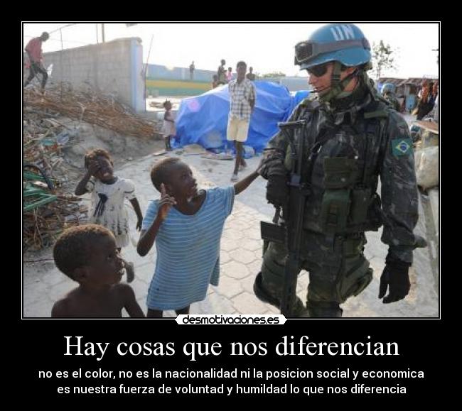 Hay cosas que nos diferencian -