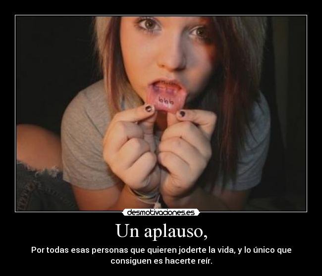 carteles aplauso desmotivaciones