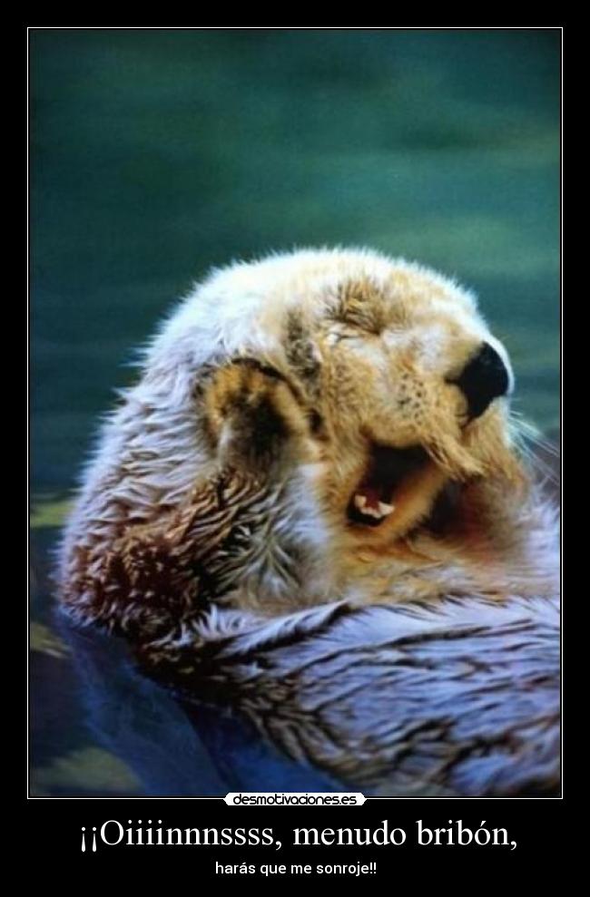 ¡¡Oiiiinnnssss, menudo bribón, - harás que me sonroje!!